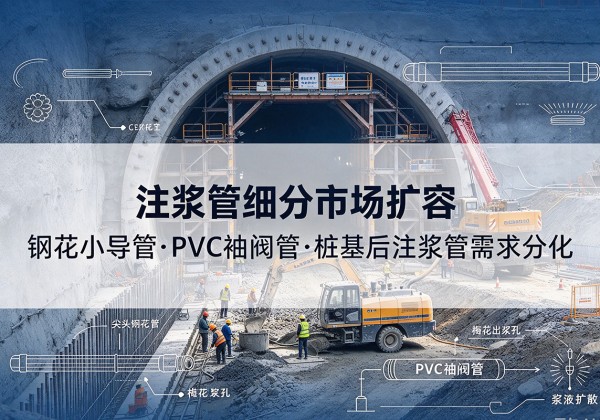 思茅注浆管细分市场扩容，隧道钢花小导管、PVC 袖阀管、桩基后注浆管需求分化